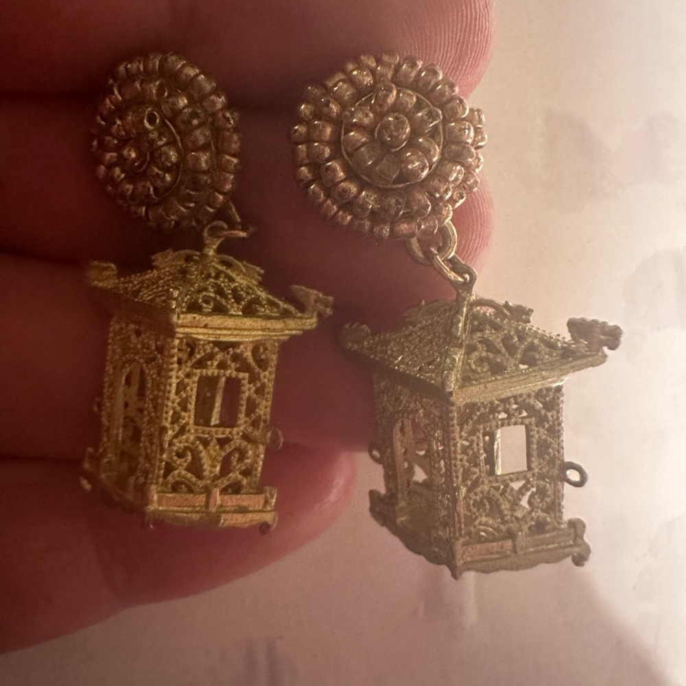 Pagoda earrings - $20